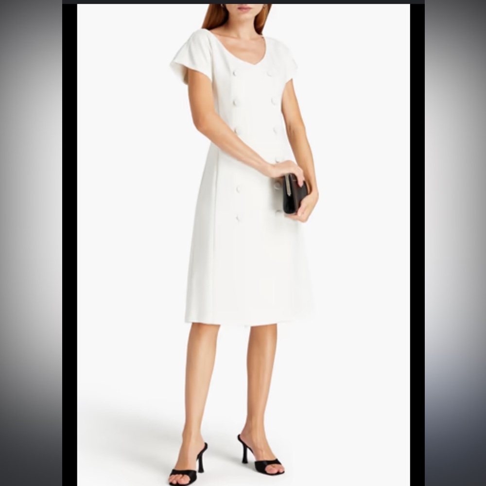 Black Halo Braxton midi dress